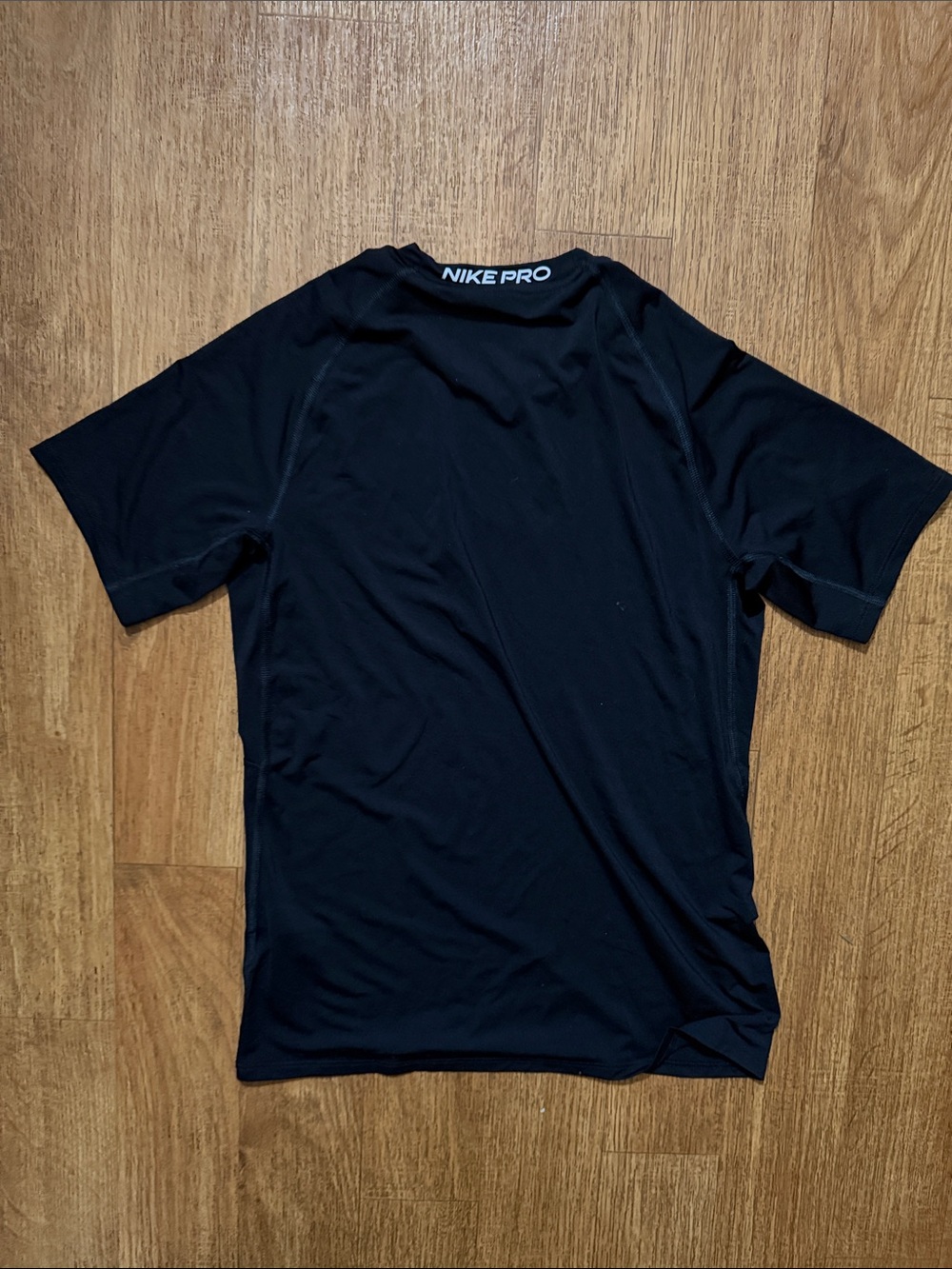 Nike Black Athletic Tee COMPRESSION T SHIRT DRI FIT SLIM TIGHT Swoosh FB7929 GYM - Picture 5 of 7